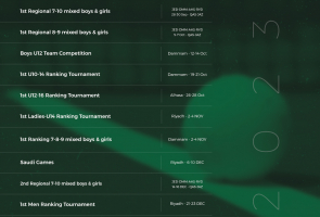 The STF Announces 4th quarter Tournaments Calendar 